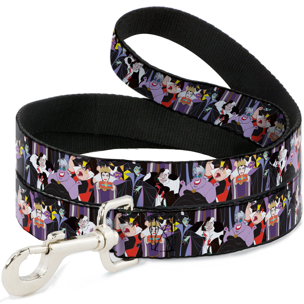 Dog Leash - 5-Disney Villains Stacked Dog Leashes Disney