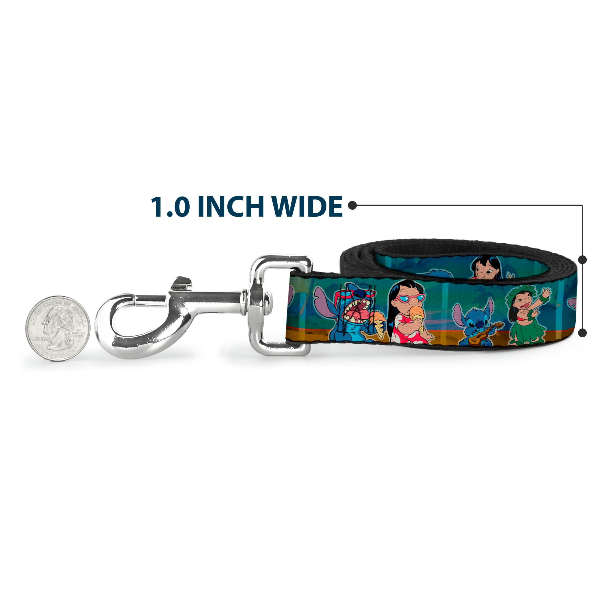 Dog Leash - Lilo & Stitch 5-Scene Blocks Dog Leashes Disney