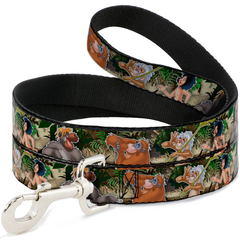 Dog Leash - The Jungle Book I Wanna Be Like You 4-Character Scene Dog Leashes Disney