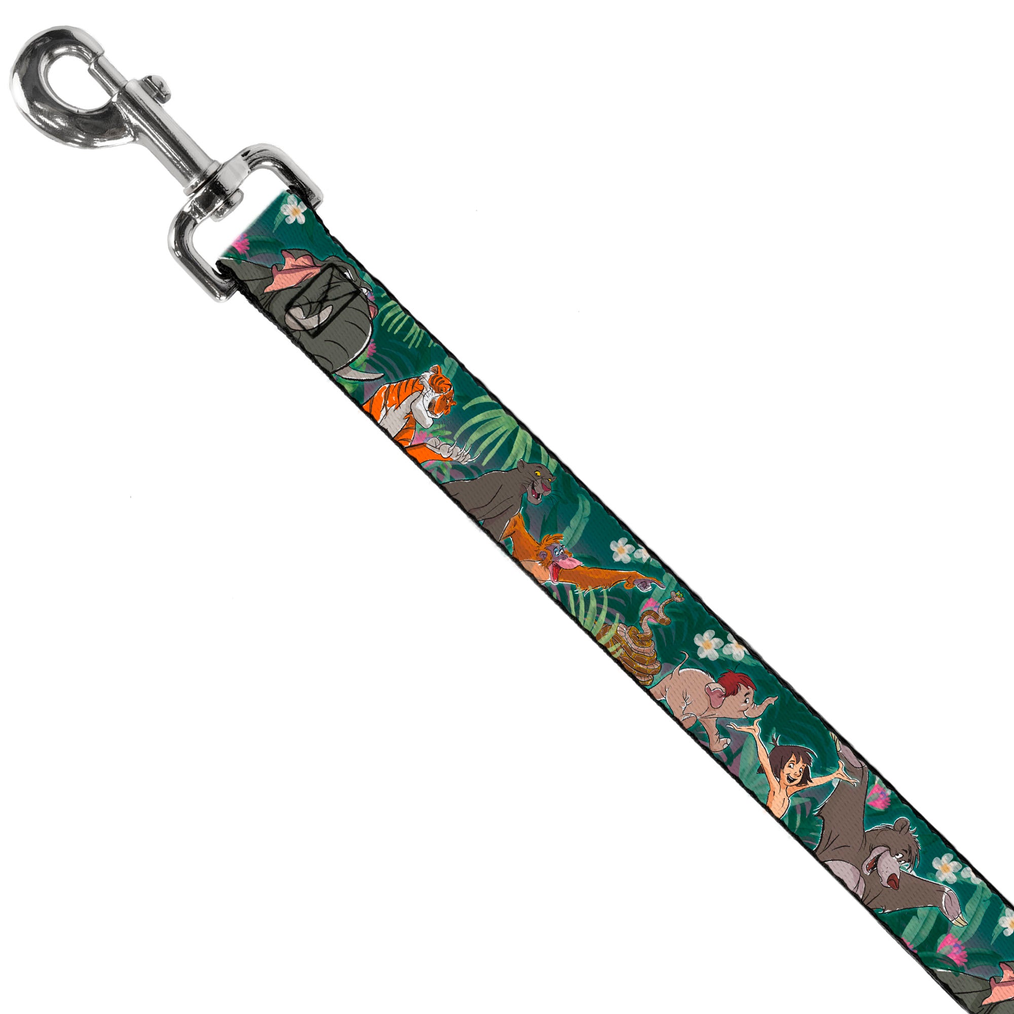 Dog Leash - The Jungle Book 8-Character Group Greens Dog Leashes Disney