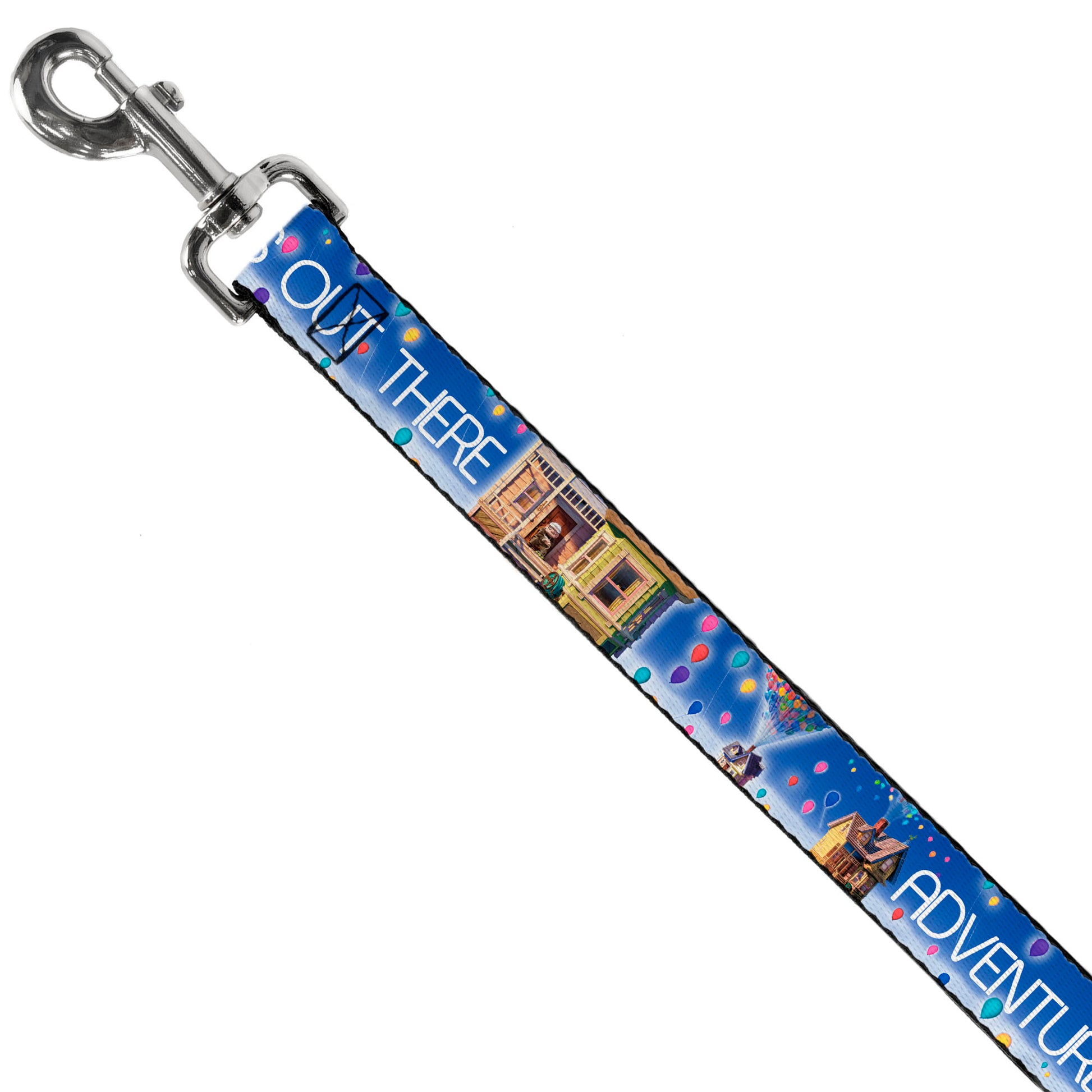 Dog Leash - ADVENTURE IS OUT THERE/Carl on Porch/Flying House/Balloons Blues/White/Multi Color Dog Leashes Disney