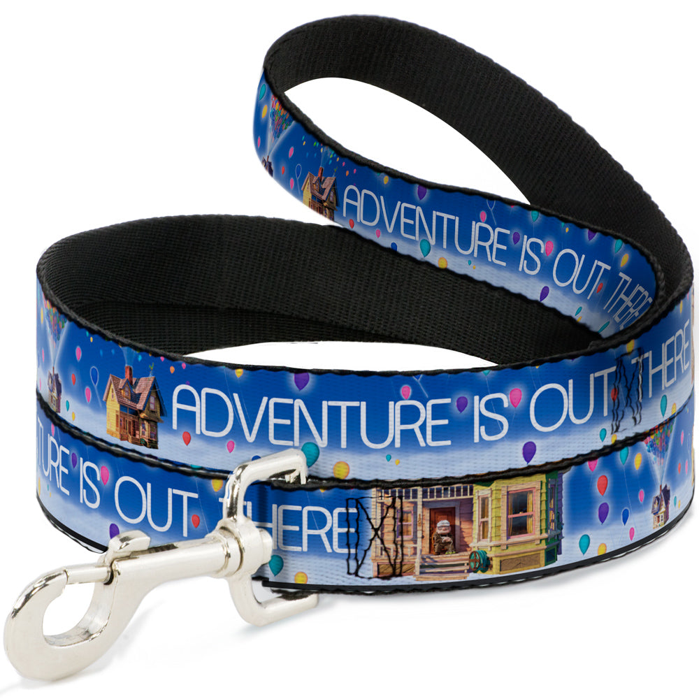 Dog Leash - ADVENTURE IS OUT THERE/Carl on Porch/Flying House/Balloons Blues/White/Multi Color Dog Leashes Disney