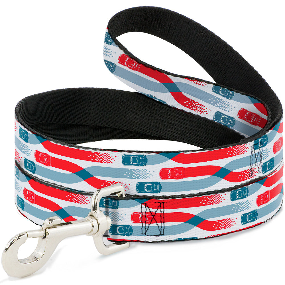 Dog Leash - Cars 3 Cars Crossing White/Blues/Reds Dog Leashes Disney