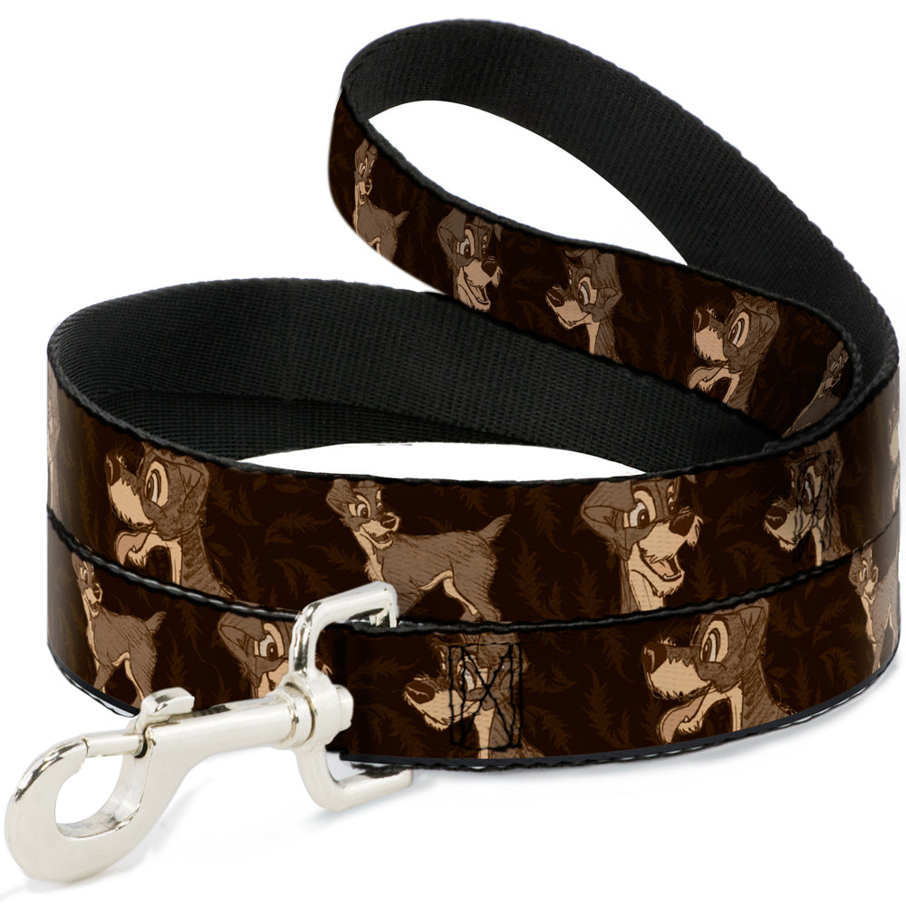 Dog Leash - Tramp 4-Pose Sketch Browns Dog Leashes Disney