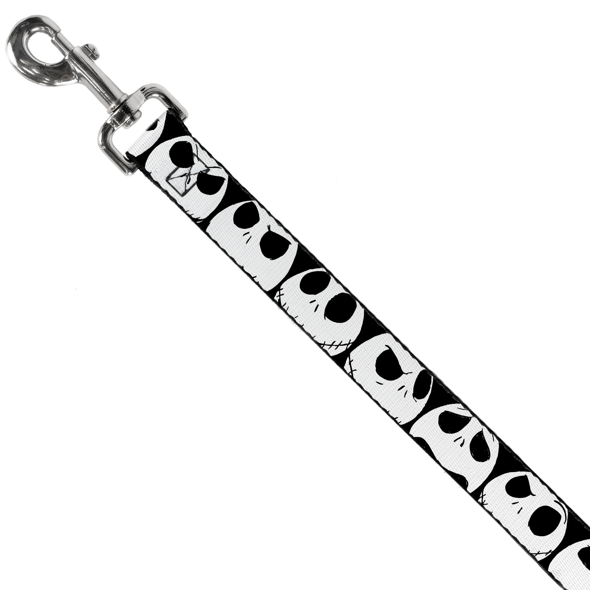 Dog Leash - Nightmare Before Christmas 7-Jack Expressions CLOSE-UP Black/White Dog Leashes Disney