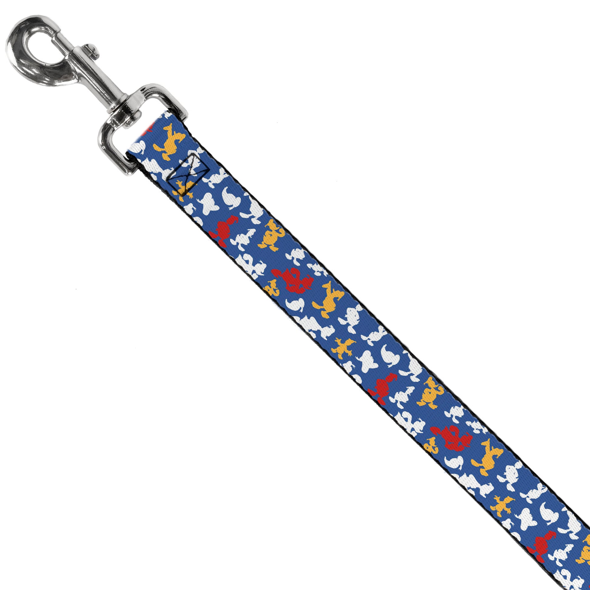 Dog Leash - Donald Duck Face/Poses Scattered Blue/White/Red/Yellow Dog Leashes Disney