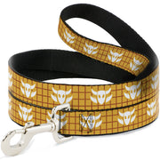 Dog Leash - Toy Story Woody Plaid Shirt/Cowboy Bull Icon Gold/Red/White Dog Leashes Disney