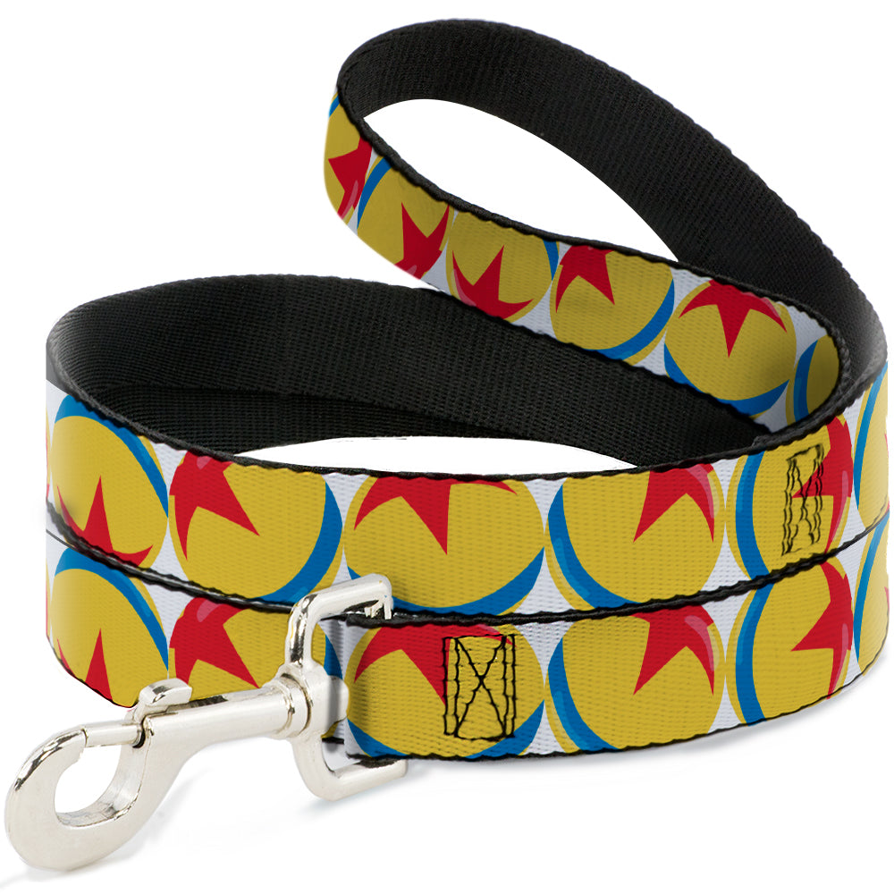 Dog Leash - Disney Pixar Luxo Ball Repeat White/Yellow/Blue/Red Dog Leashes Disney