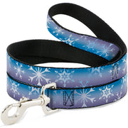 Dog Leash - Frozen II Snowflakes Blues/Purples/White Dog Leashes Disney
