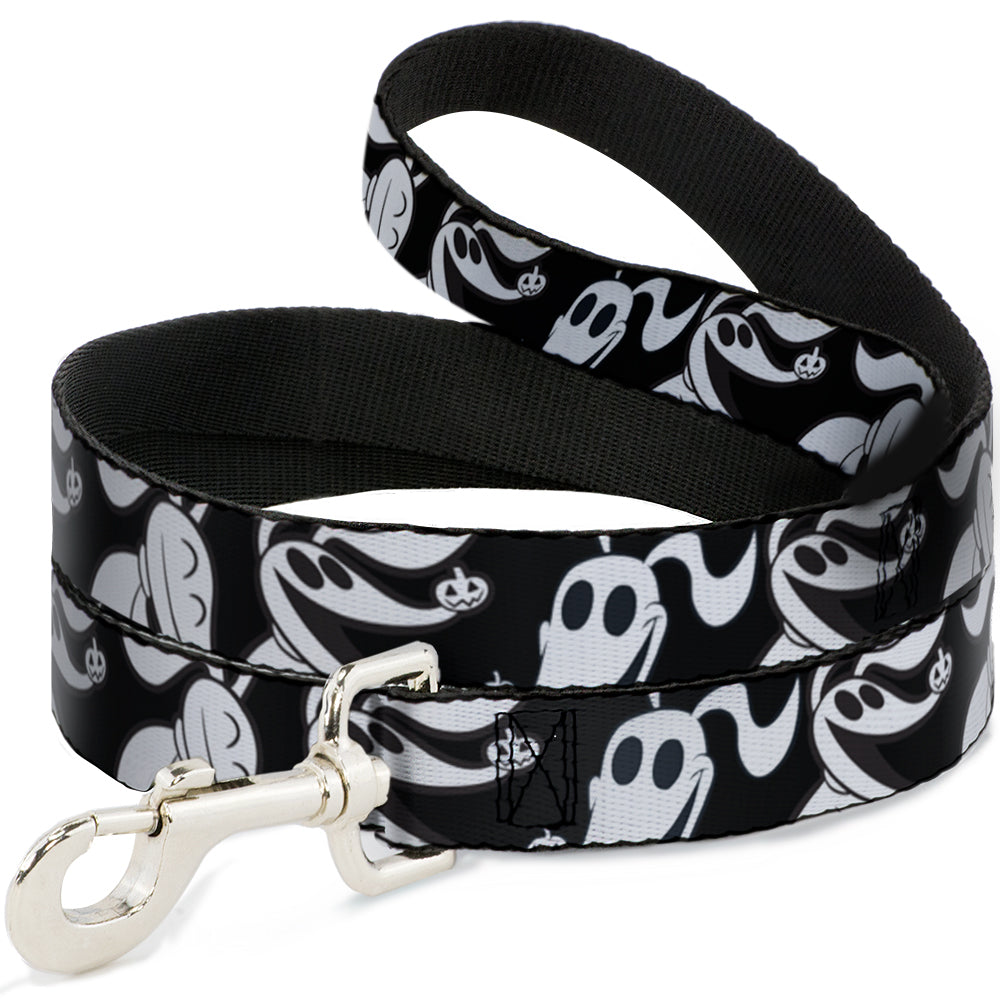 Dog Leash - Nightmare Before Christmas Zero Expressions Black/White Dog Leashes Disney