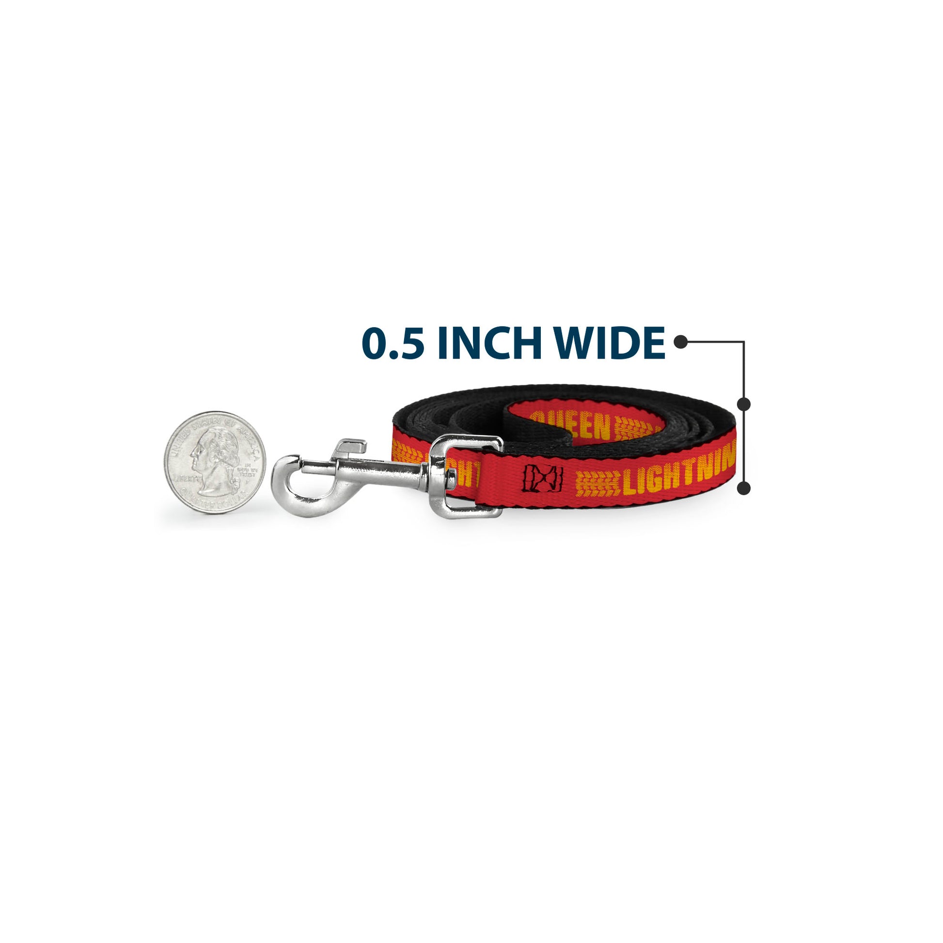 Dog Leash - Cars LIGHTNING MCQUEEN Tread Red/Orange Dog Leashes Disney