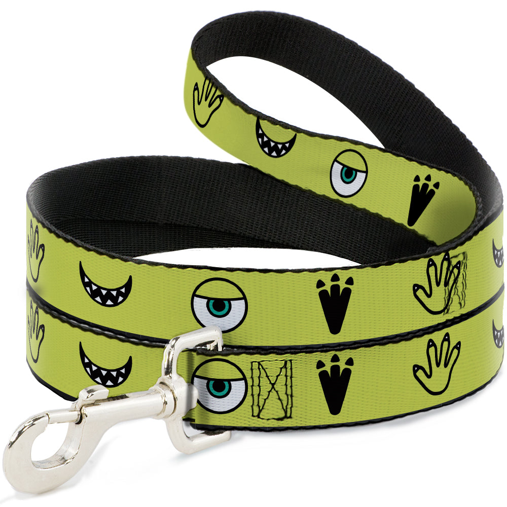 Dog Leash - Monsters Inc. Mike 4-Icons Greens/Black/White Dog Leashes Disney