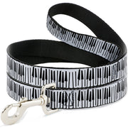 Dog Leash - Soul Piano Keys White/Black Dog Leashes Disney