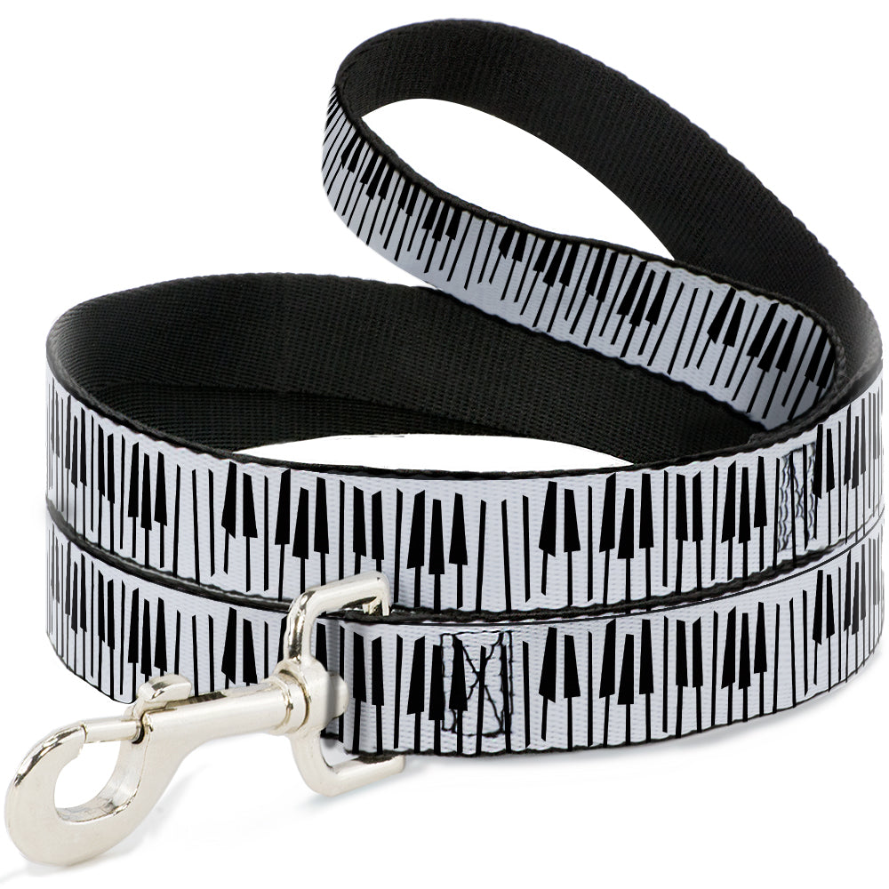 Dog Leash - Soul Piano Keys White/Black Dog Leashes Disney