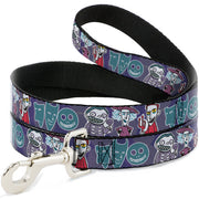 Dog Leash - Nightmare Before Christmas Lock Shock & Barrel Group Pose/Masks Purples Dog Leashes Disney