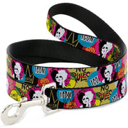 Dog Leash - Cruella de Vil Cruell World and Round Badge Icons Collage Dog Leashes Disney