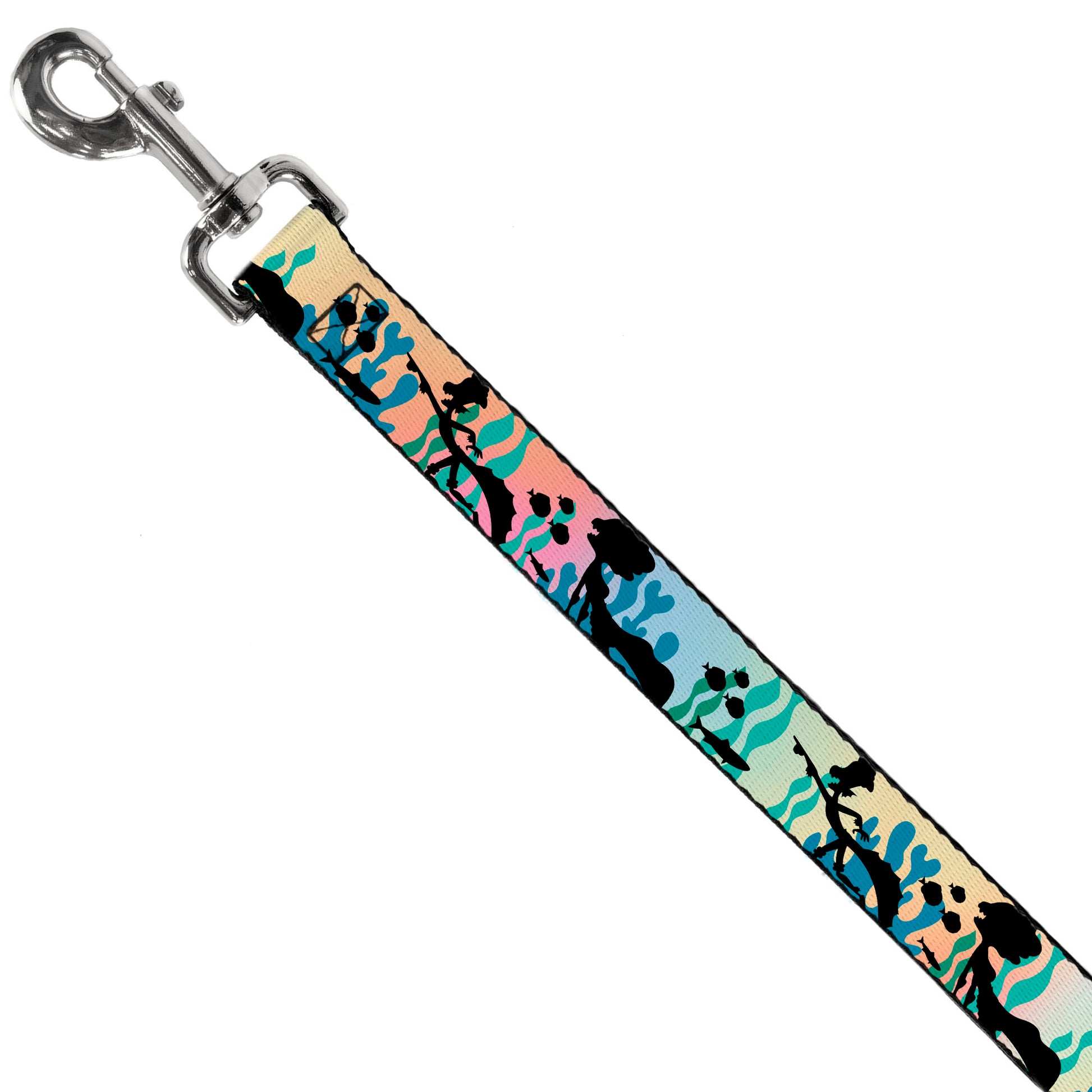 Dog Leash - Luca and Alberto Sea Monsters Underwater Silhouette Ombre/Black Dog Leashes Disney