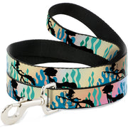 Dog Leash - Luca and Alberto Sea Monsters Underwater Silhouette Ombre/Black Dog Leashes Disney