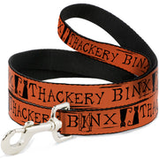Dog Leash - Hocus Pocus THACKERY BINX Cat Silhouette Orange/Black Dog Leashes Disney