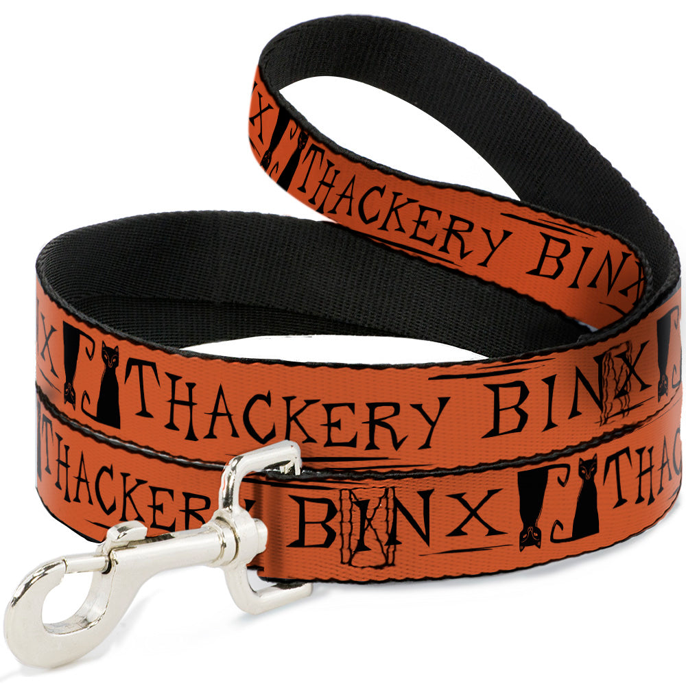 Dog Leash - Hocus Pocus THACKERY BINX Cat Silhouette Orange/Black Dog Leashes Disney