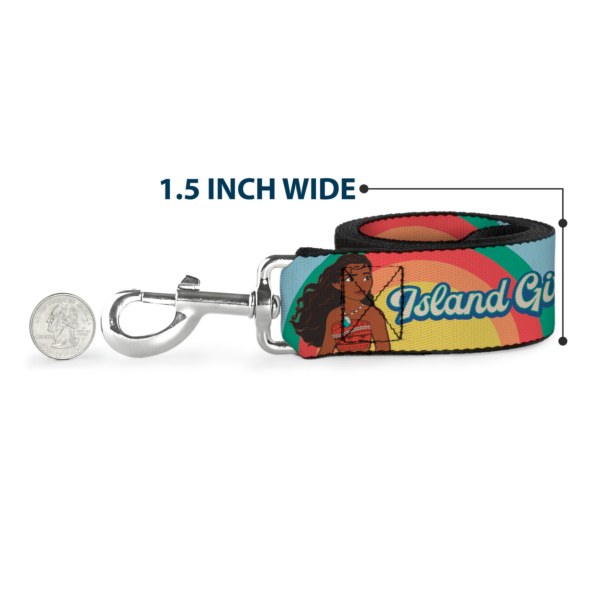 Dog Leash - The Princess and the Frog Tiana Palace Pose with Script and Flowers Greens Dog Leashes Disney