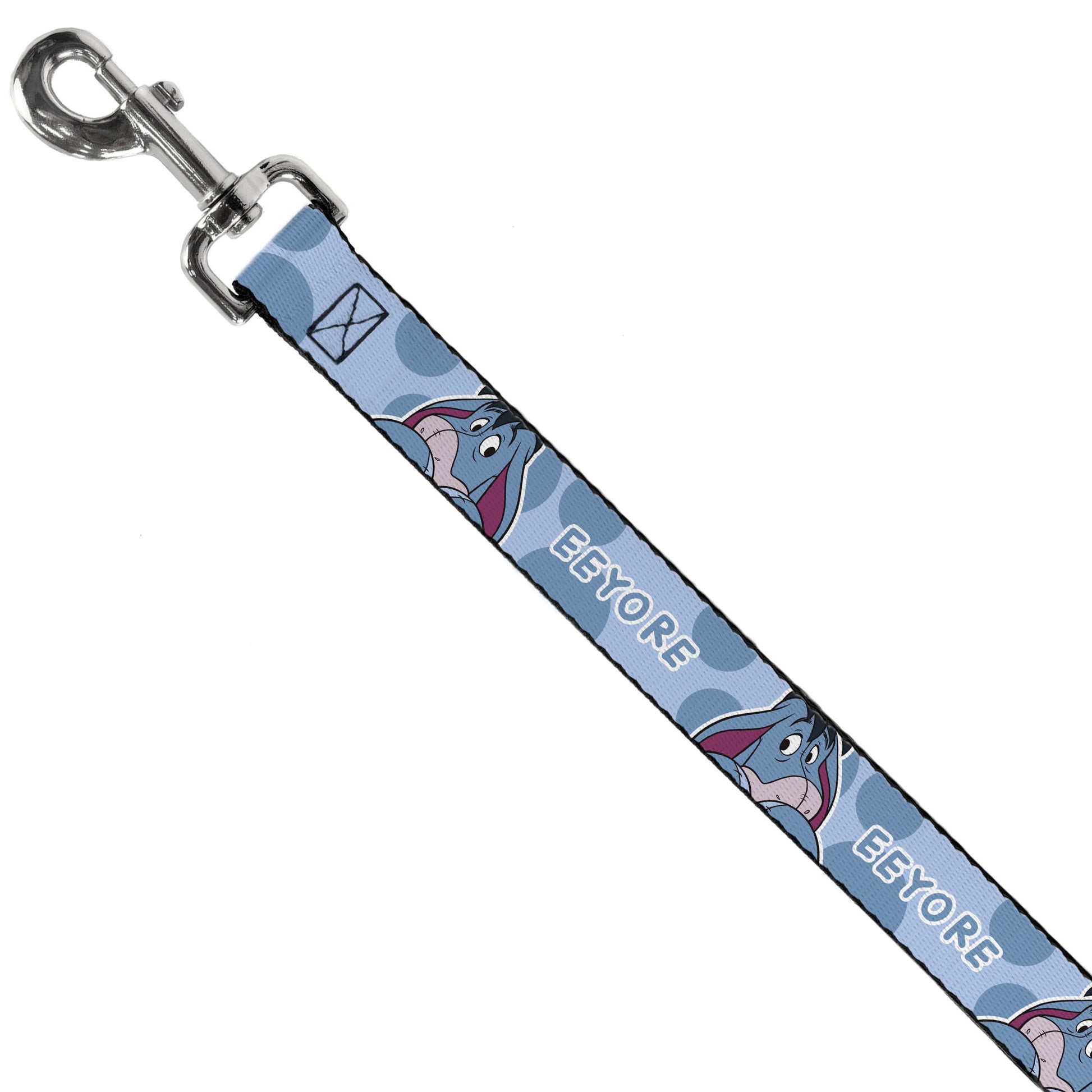 Dog Leash - Winnie the Pooh Eeyore Text and Expression Close-Up Dot Blues Dog Leashes Disney