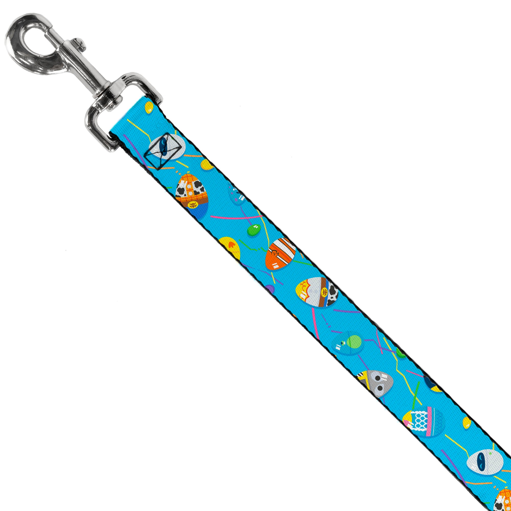 Dog Leash - Pixar Holiday Collection Easter Egg Characters Scattered Blue Dog Leashes Disney