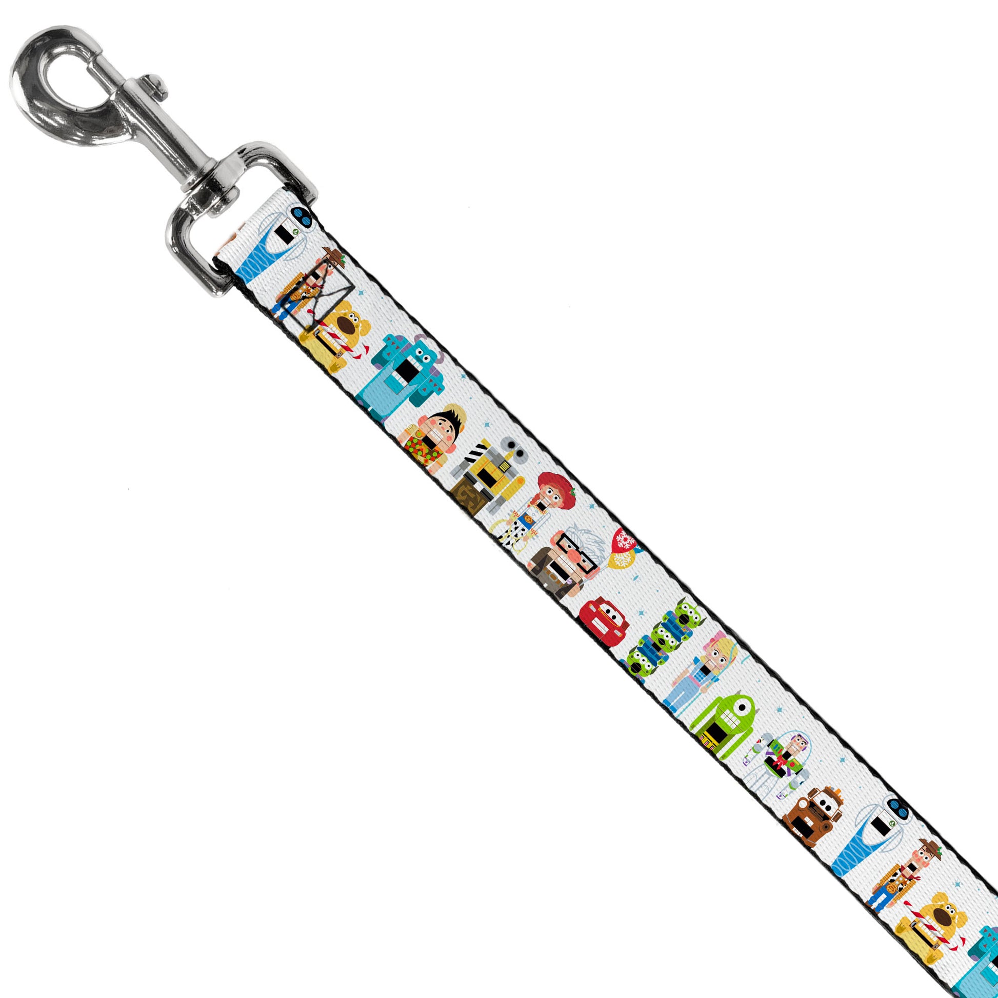 Dog Leash - Pixar Holiday Collection Nutcracker Characters Lineup/Stars White/Blues Dog Leashes Disney