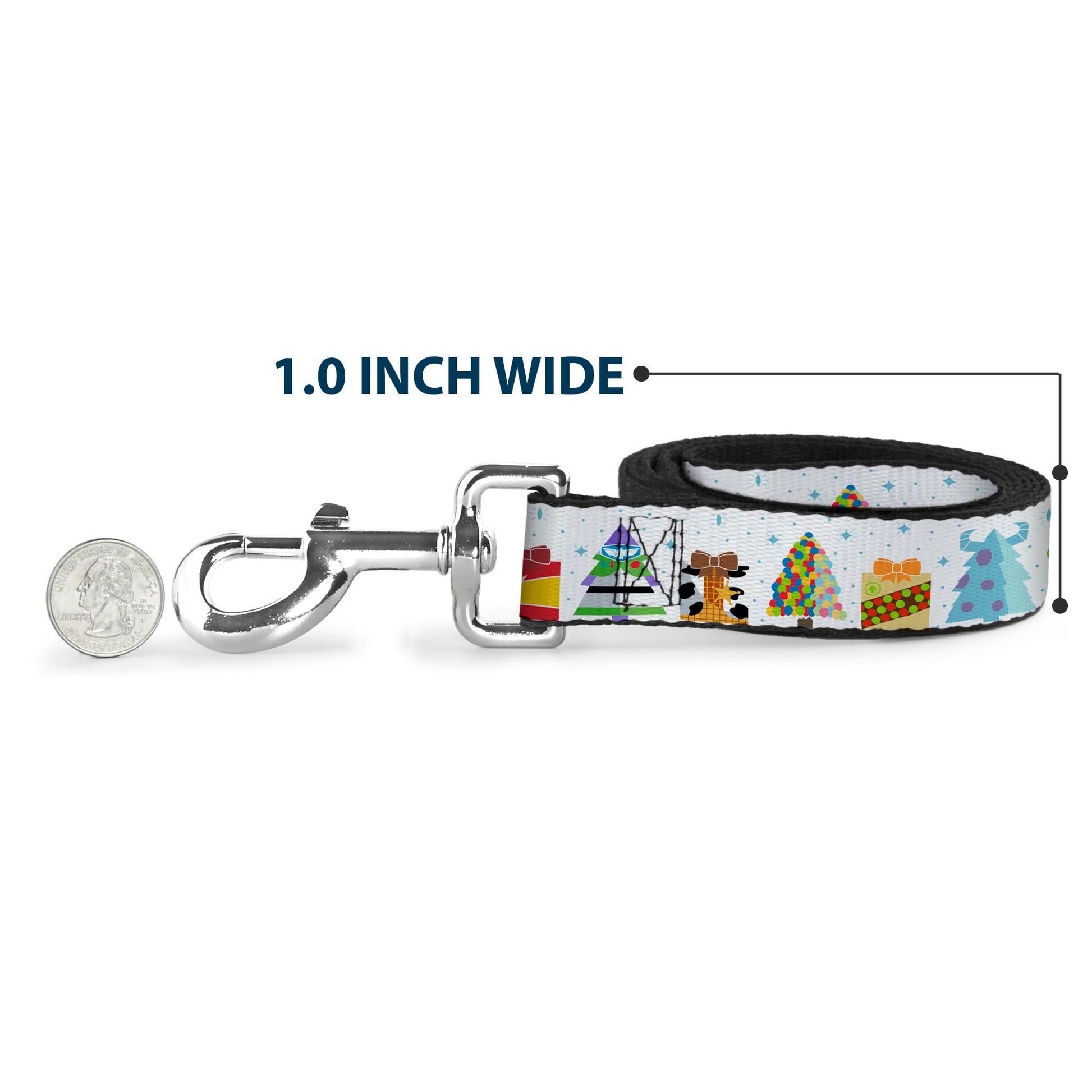 Dog Leash - Pixar Holiday Collection Character Gifts Lineup/Stars White/Blues Dog Leashes Disney