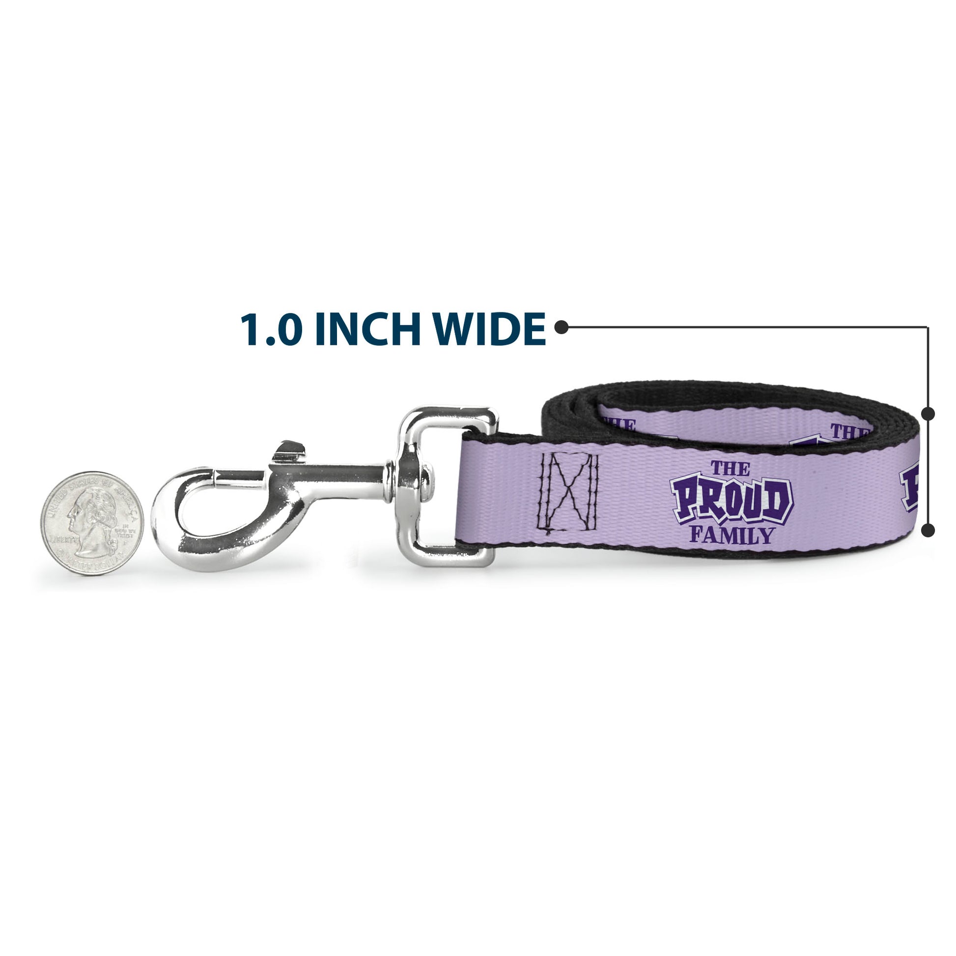 Dog Leash - THE PROUD FAMILY Title Logo Purples Dog Leashes Disney