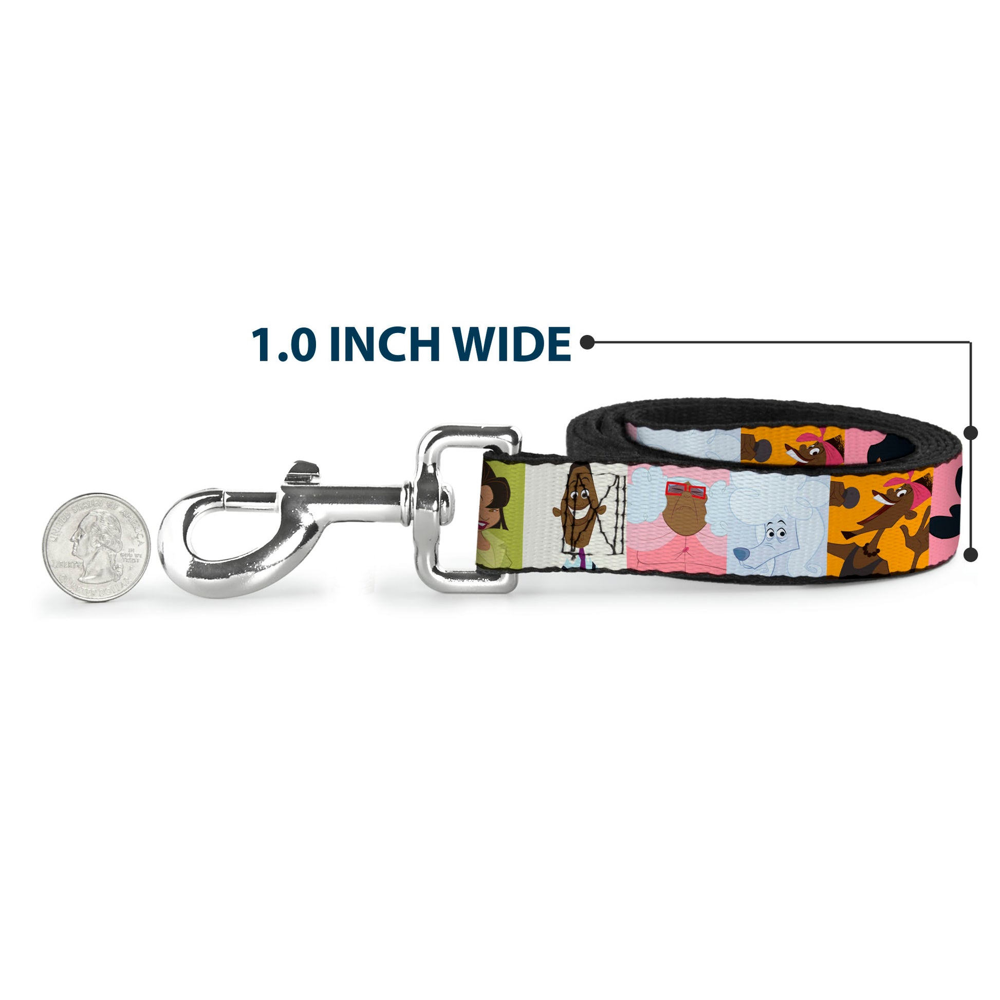 Dog Leash - The Proud Family 6-Character Block Poses Dog Leashes Disney