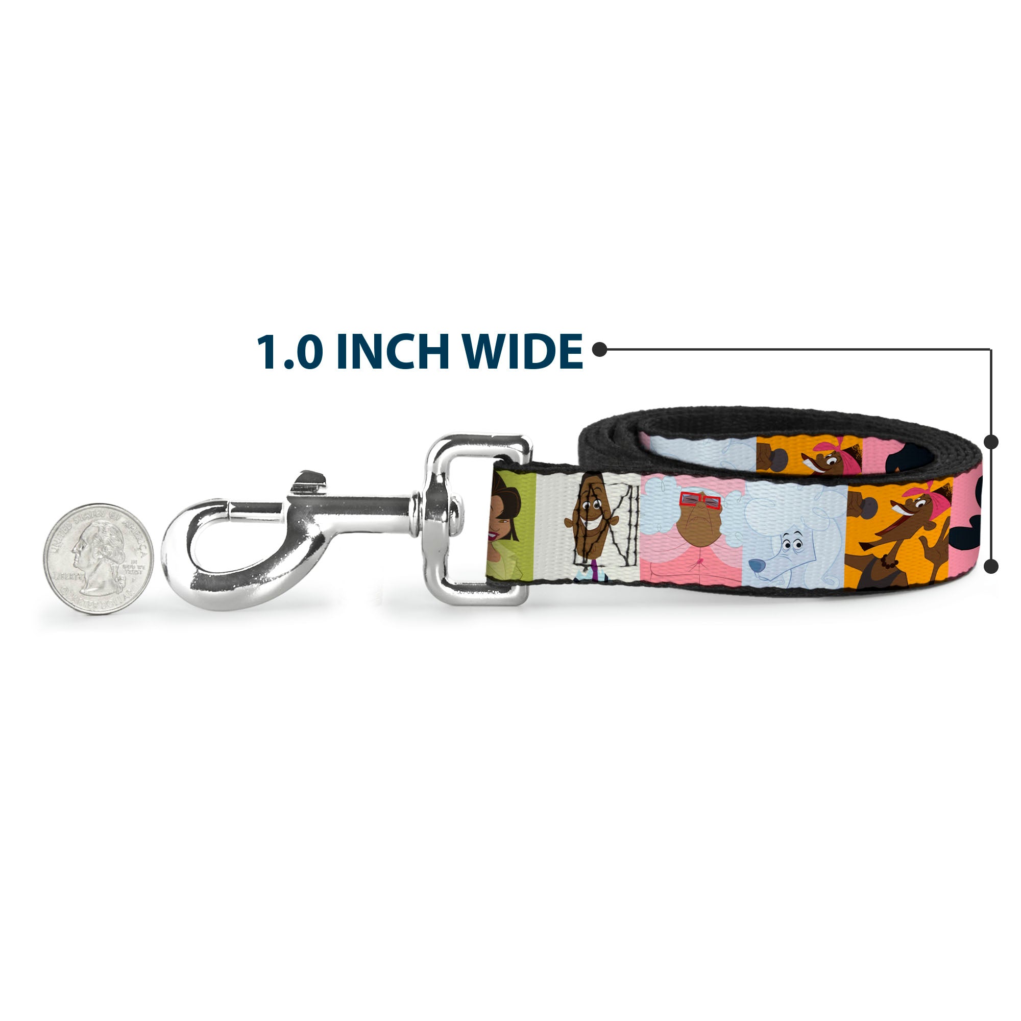 Dog Leash - The Proud Family 6-Character Block Poses Dog Leashes Disney