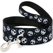 Dog Leash - The Nightmare Before Christmas Smiling Jack Moon and Stars Black Dog Leashes Disney
