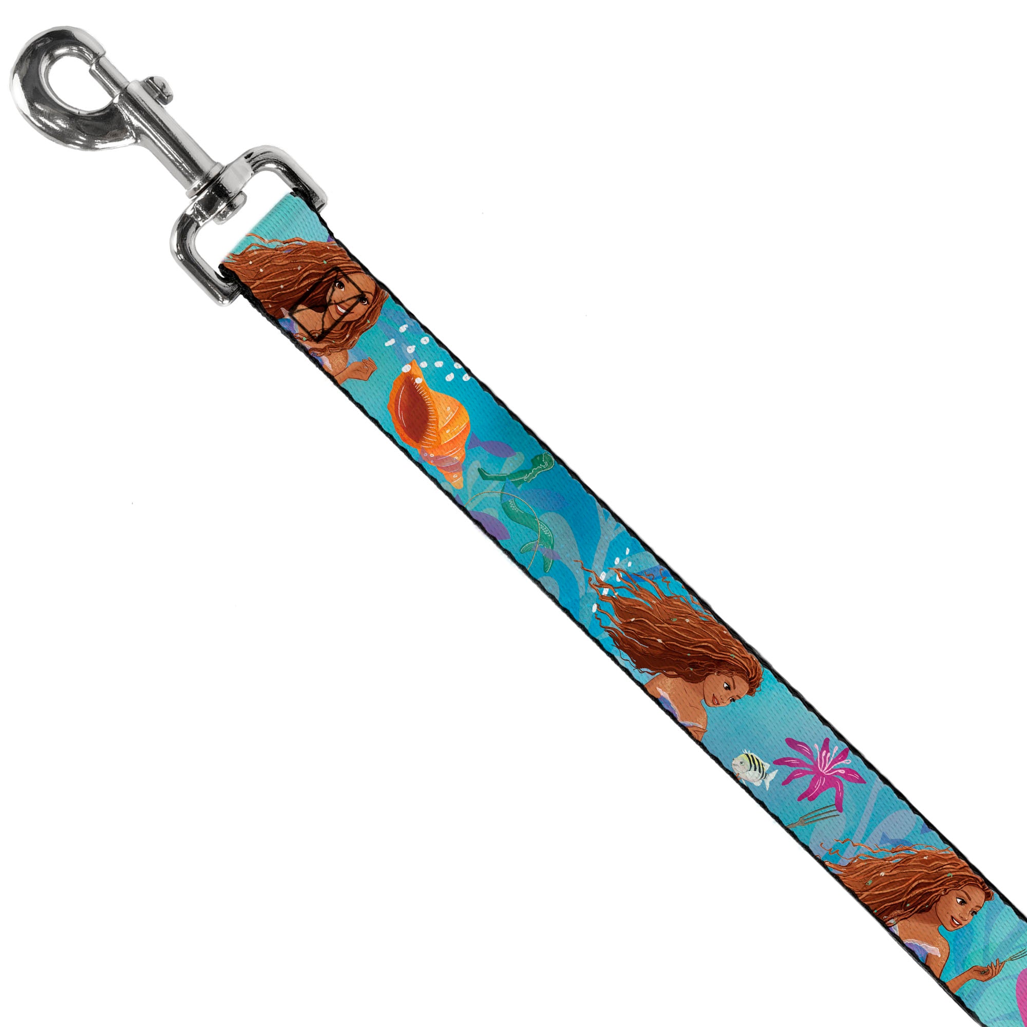 Dog Leash - The Little Mermaid Live Action Ariel Under the Sea Poses Blues Dog Leashes Disney