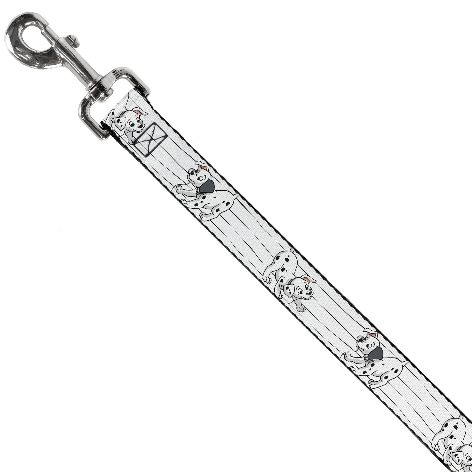 Dog Leash - One Hundred and One Dalmatians Puppies Playing White/Black Dog Leashes Disney
