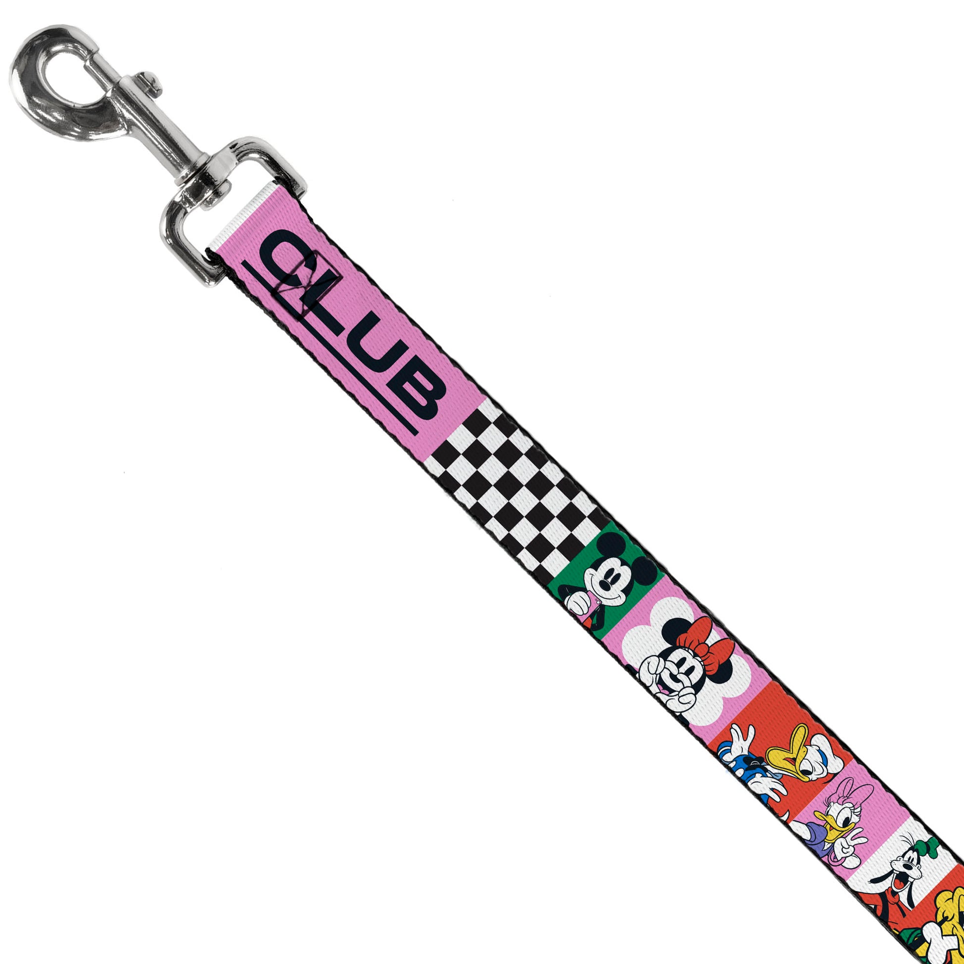 Dog Leash - Sensational Six GOOD VIBES CLUB Pose Blocks Multi Color Dog Leashes Disney