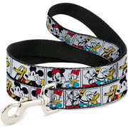 Dog Leash - Sensational Six Buddy Pose Blocks White/Multi Color Dog Leashes Disney