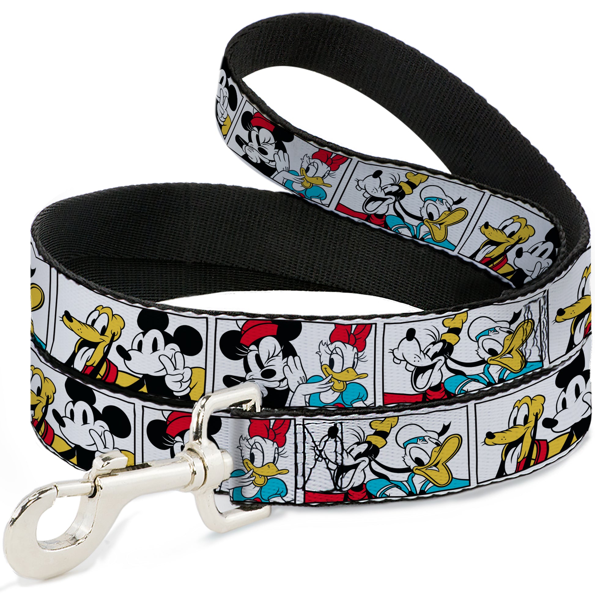 Dog Leash - Sensational Six Buddy Pose Blocks White/Multi Color Dog Leashes Disney