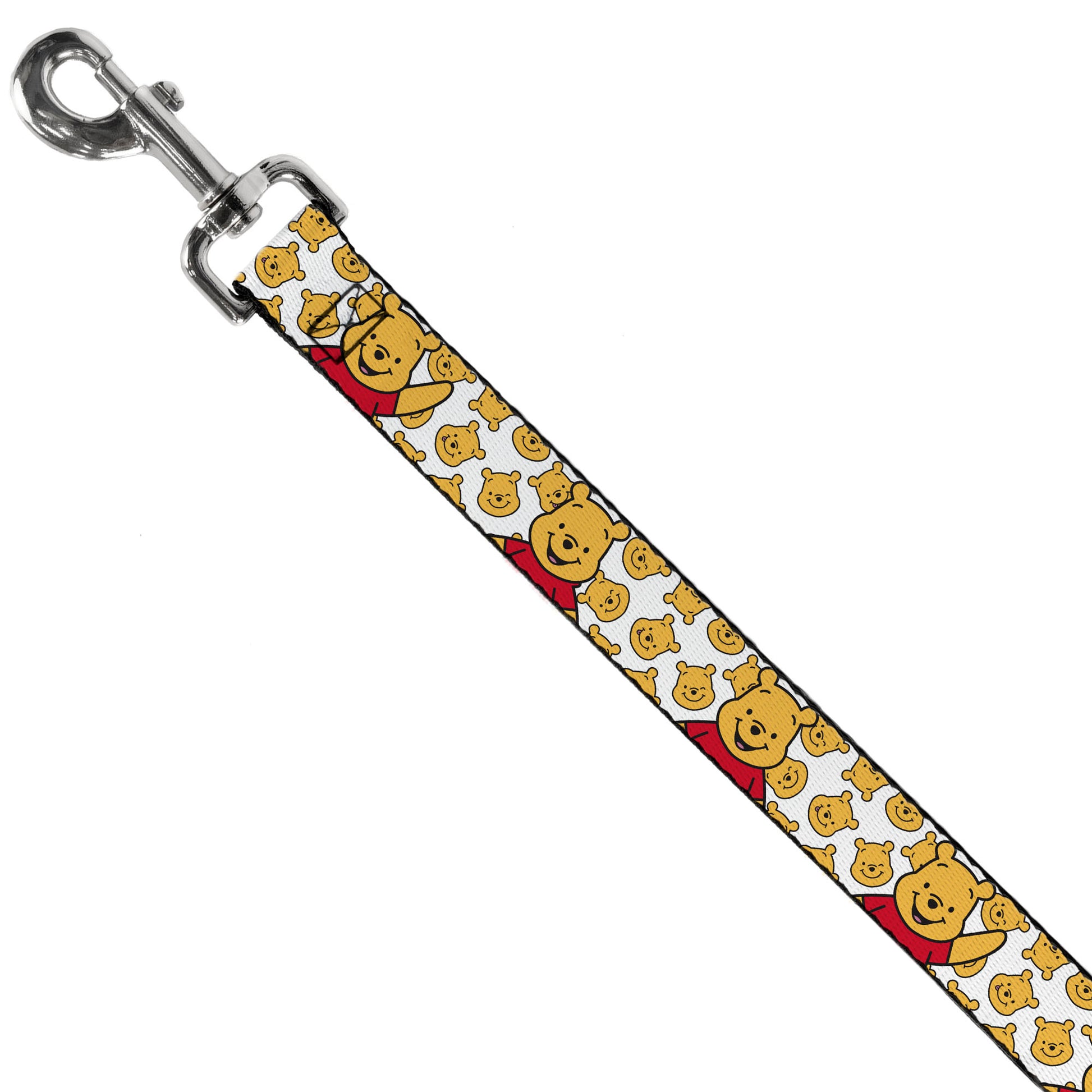 Dog Leash - Winnie the Pooh Chibi Pose and Expressions Scattered White Dog Leashes Disney