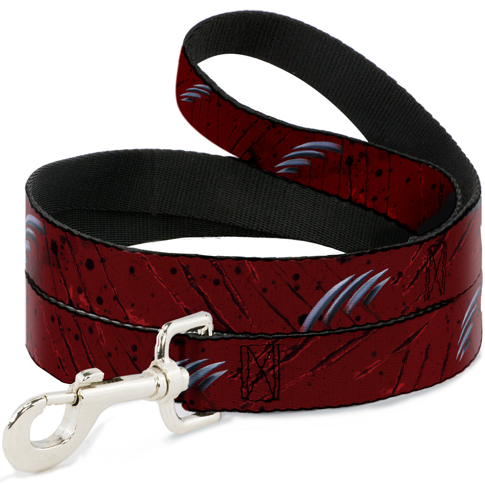 Dog Leash - A NIGHTMARE ON ELM STREET/Freddy's Hand Scratching Reds/Black/Gray Dog Leashes A Nightmare on Elm Street