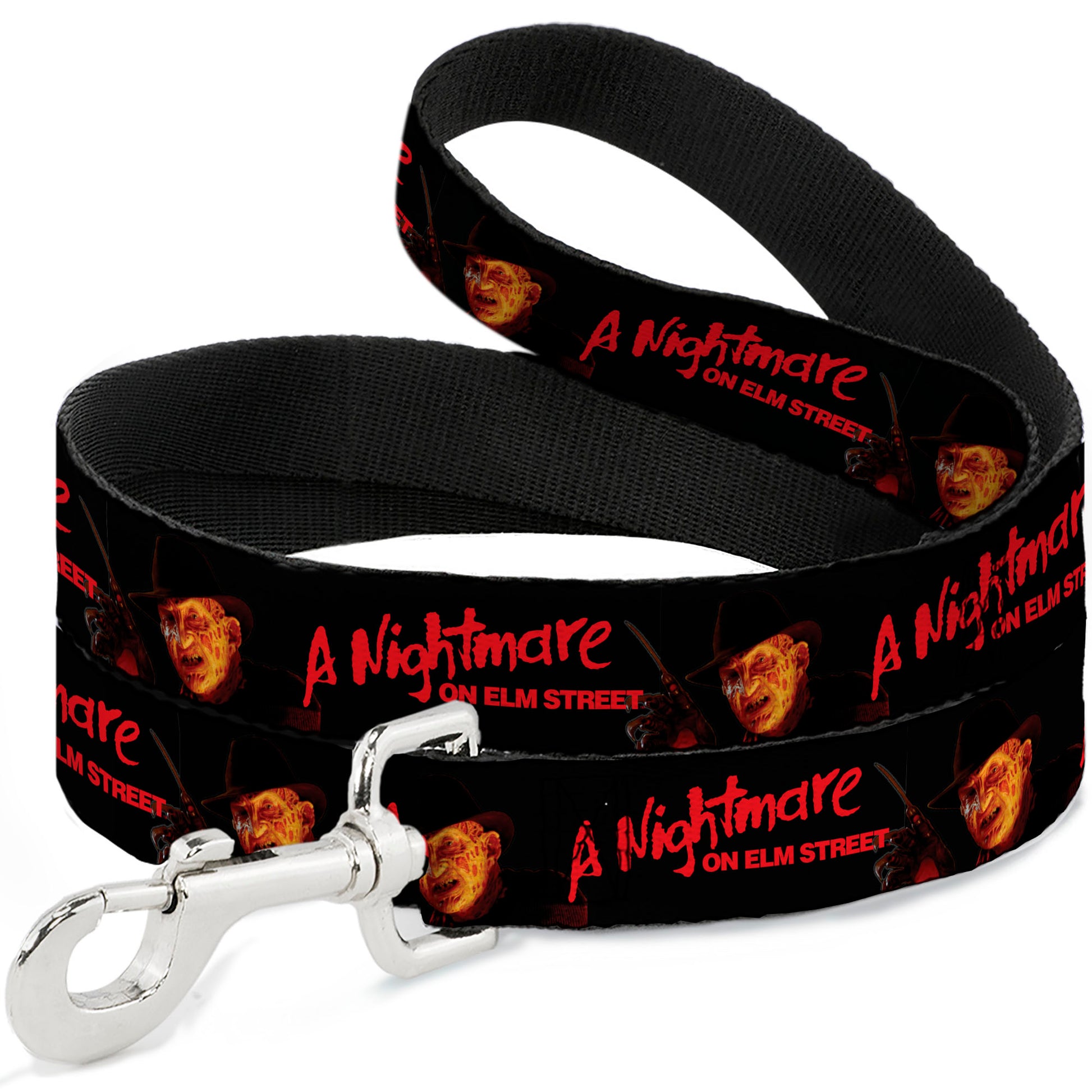 Dog Leash - A NIGHTMARE ON ELM STREET Freddy Krueger Blade Glove Pose Black/Red Dog Leashes A Nightmare on Elm Street
