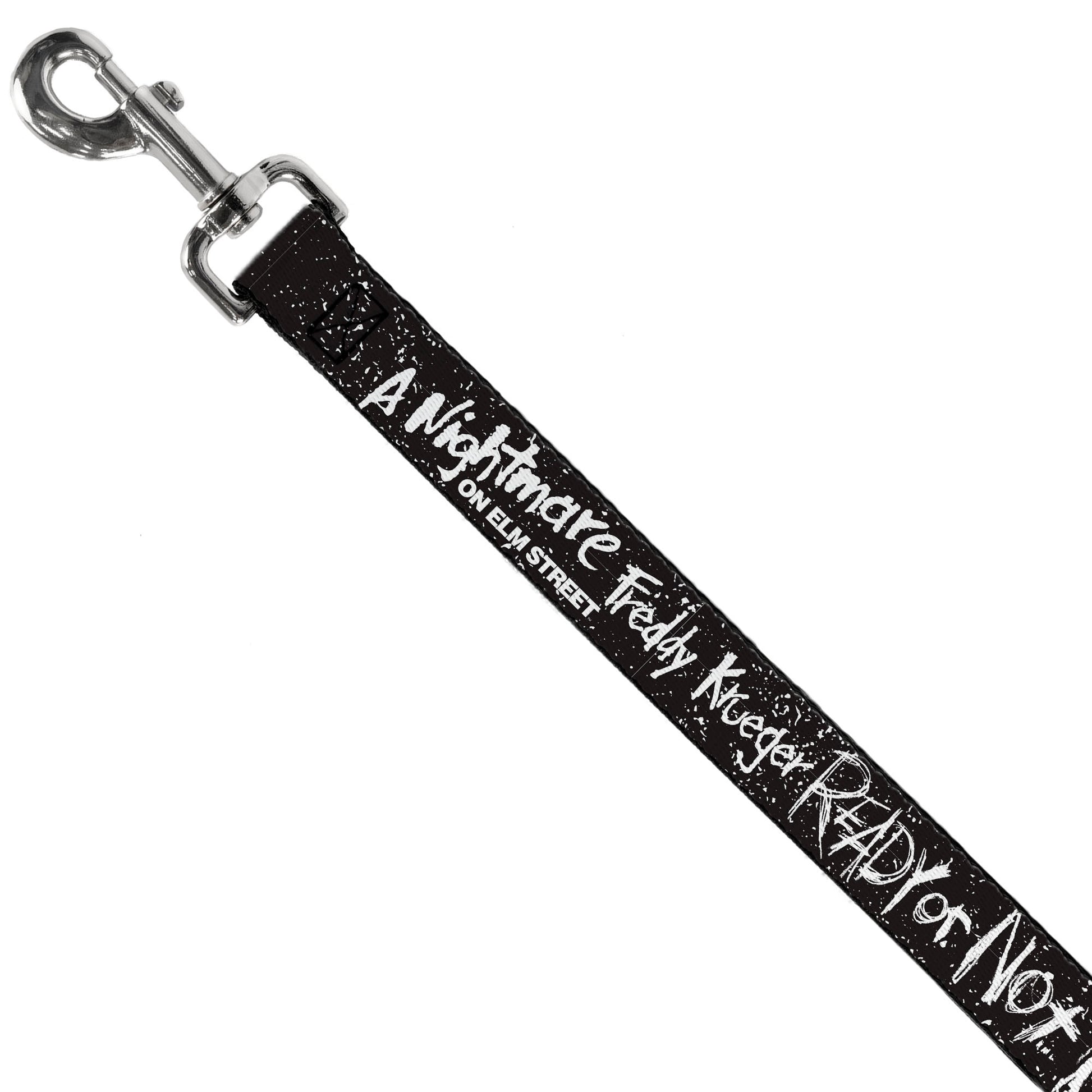 Dog Leash - A NIGHTMARE ON ELM ST READY OR NOT Freddy Scribbles Black/White Dog Leashes A Nightmare on Elm Street