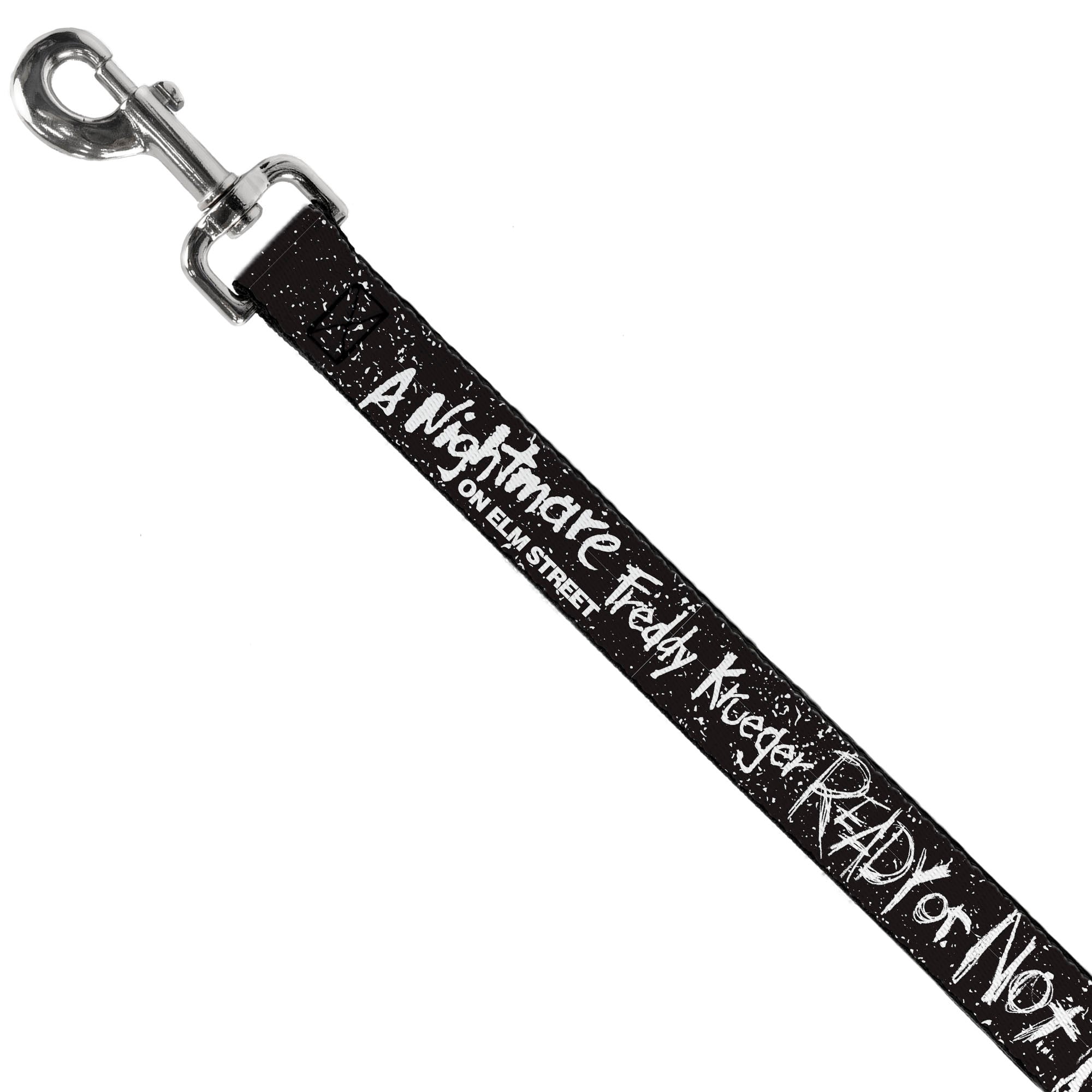 Dog Leash - A NIGHTMARE ON ELM ST READY OR NOT Freddy Scribbles Black/White Dog Leashes A Nightmare on Elm Street