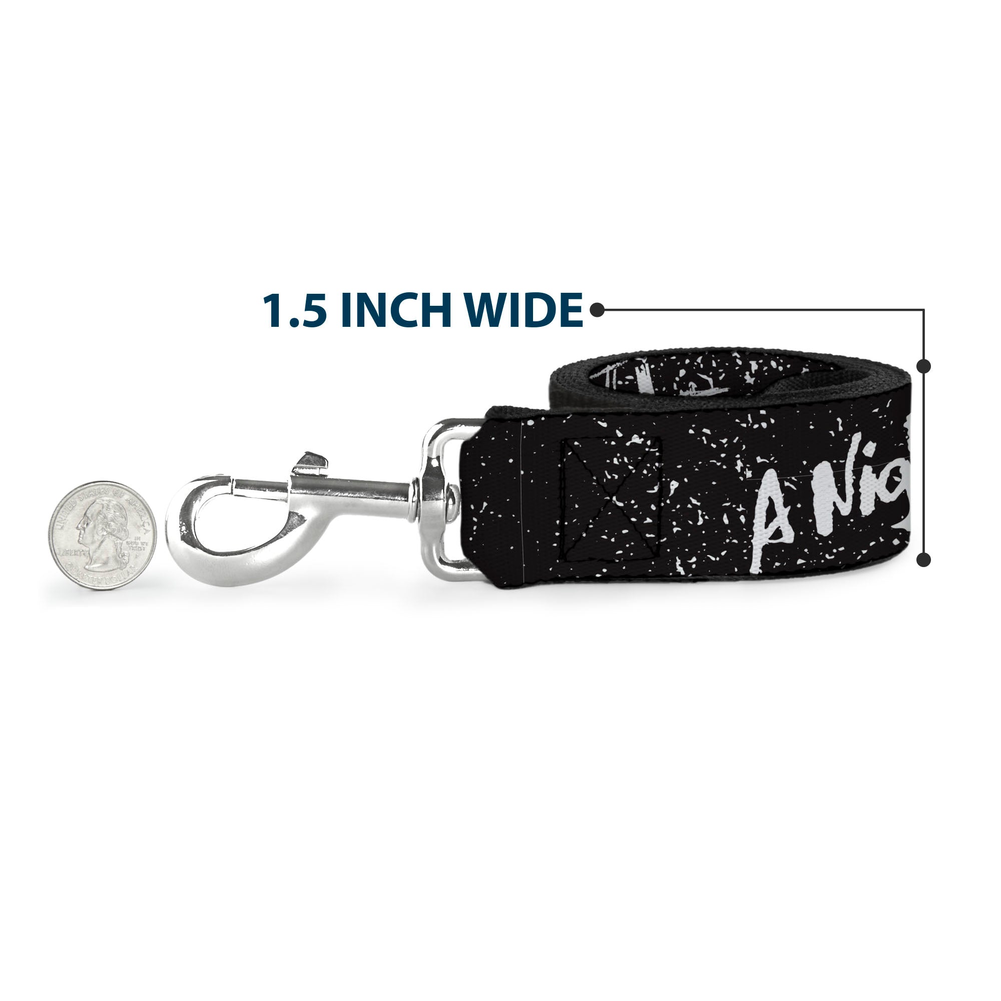 Dog Leash - A NIGHTMARE ON ELM ST READY OR NOT Freddy Scribbles Black/White Dog Leashes A Nightmare on Elm Street