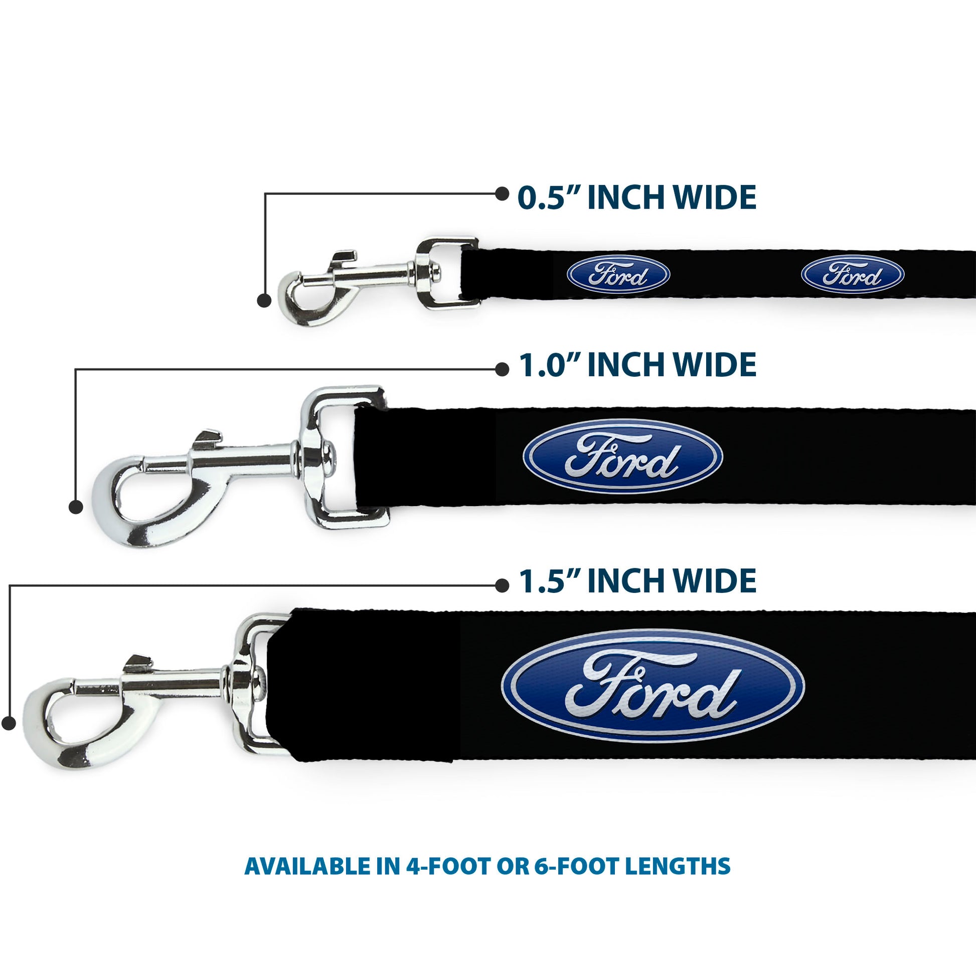 Dog Leash - Ford Oval Logo REPEAT Dog Leashes Ford