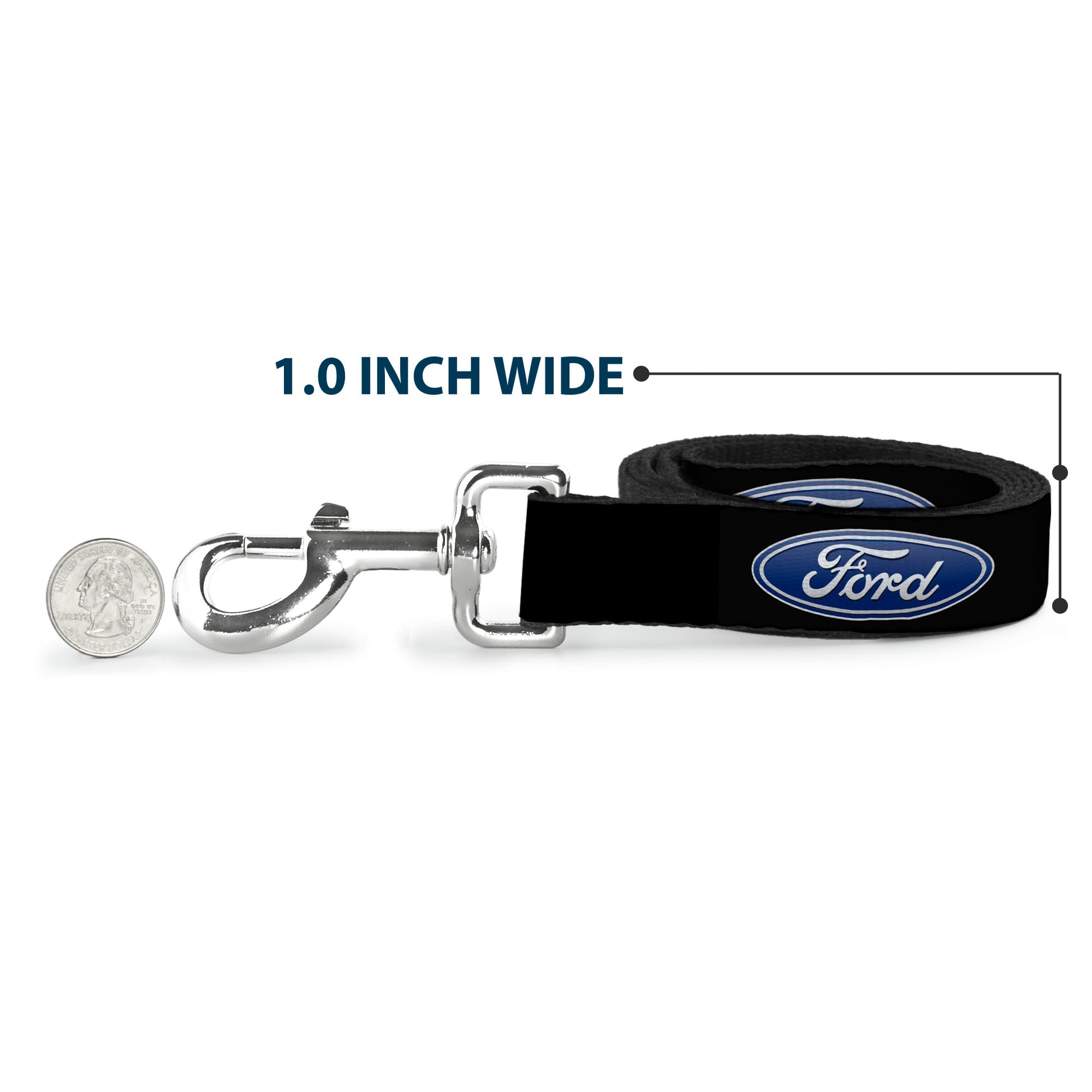 Dog Leash - Ford Oval Logo REPEAT Dog Leashes Ford
