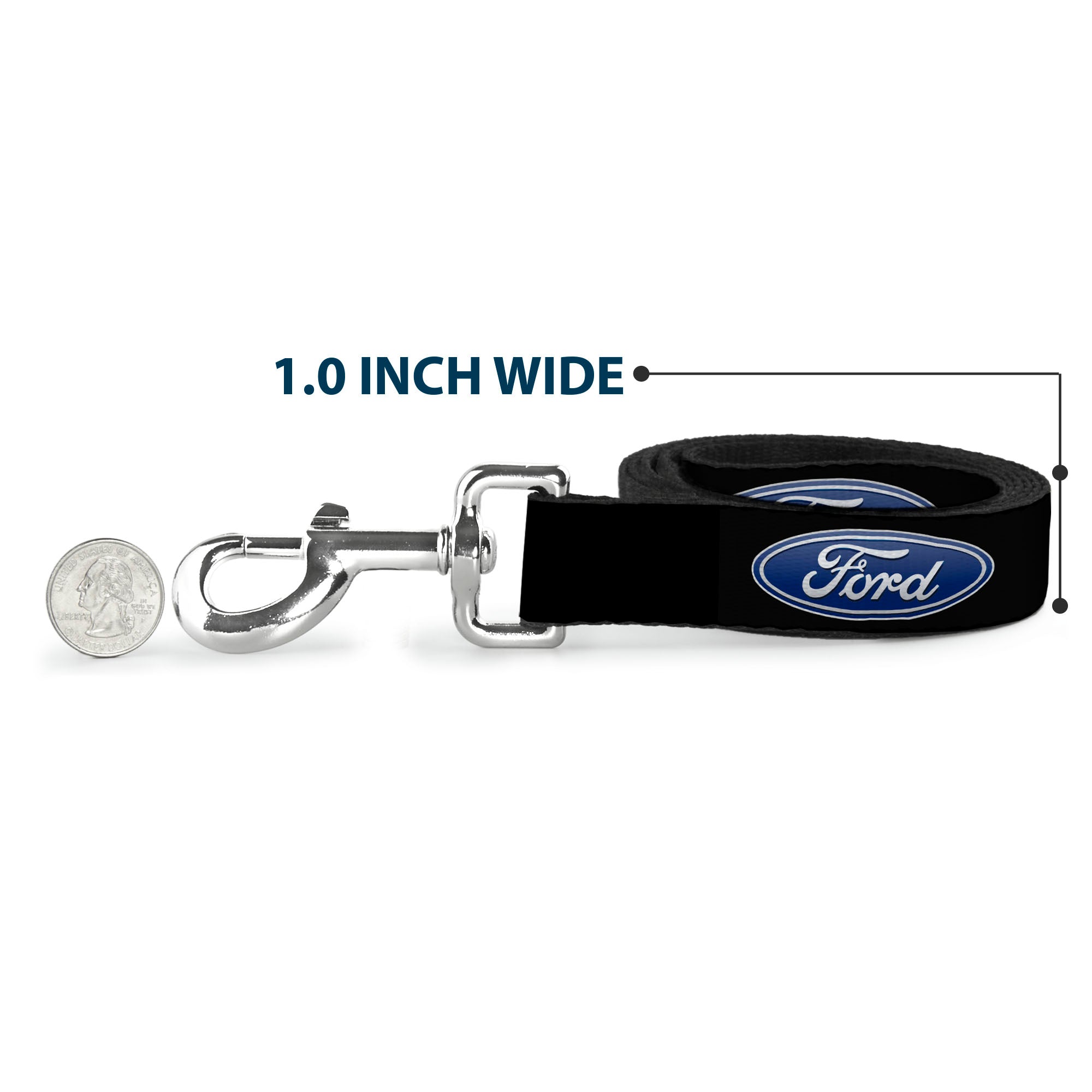 Dog Leash - Ford Oval Logo REPEAT Dog Leashes Ford