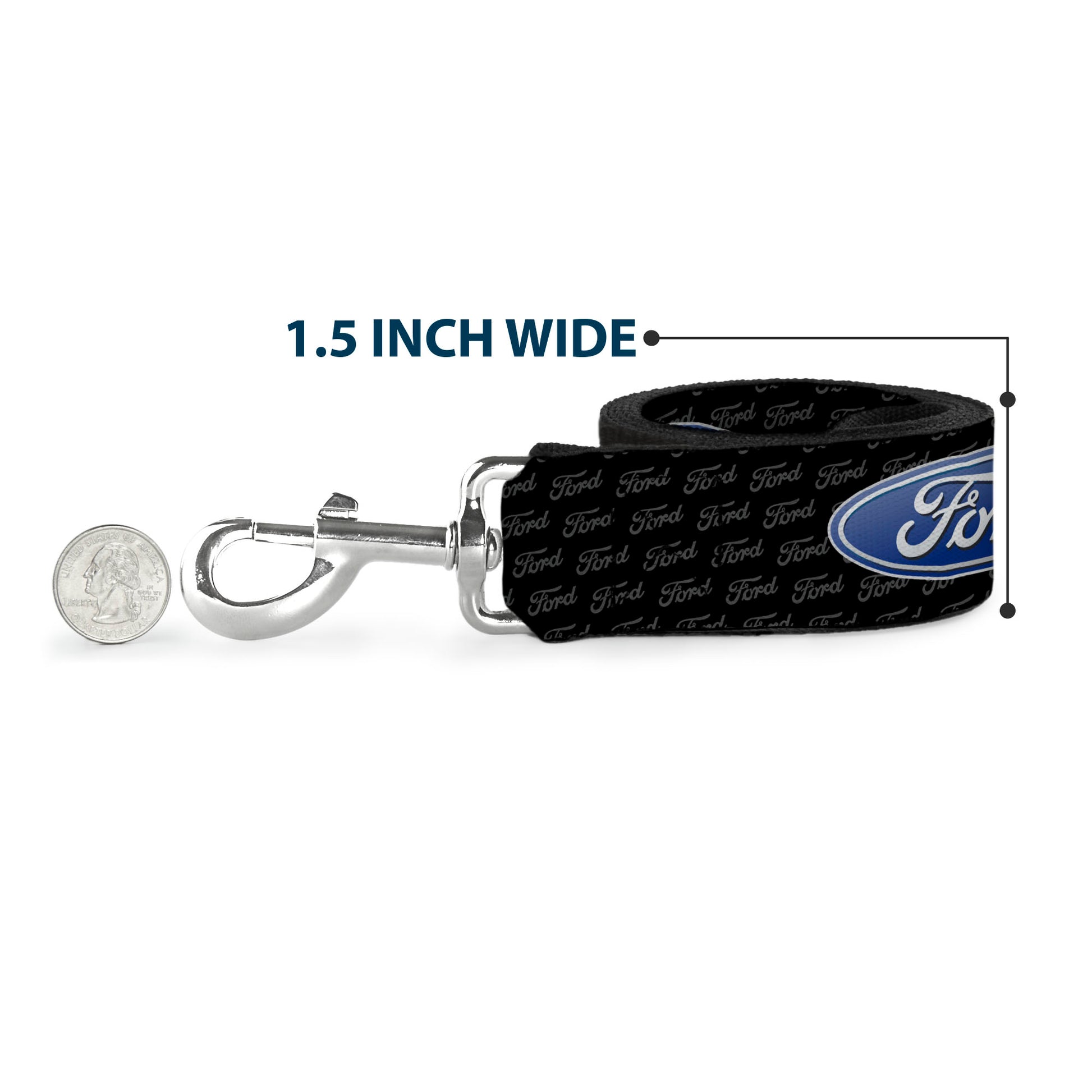 Dog Leash - Ford Oval REPEAT w/Text Dog Leashes Ford