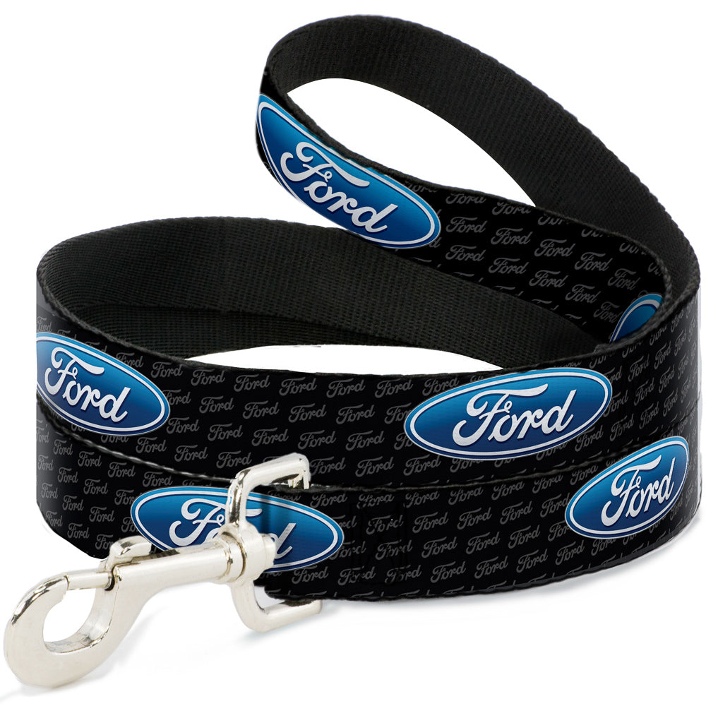 Dog Leash - Ford Oval REPEAT w/Text Dog Leashes Ford