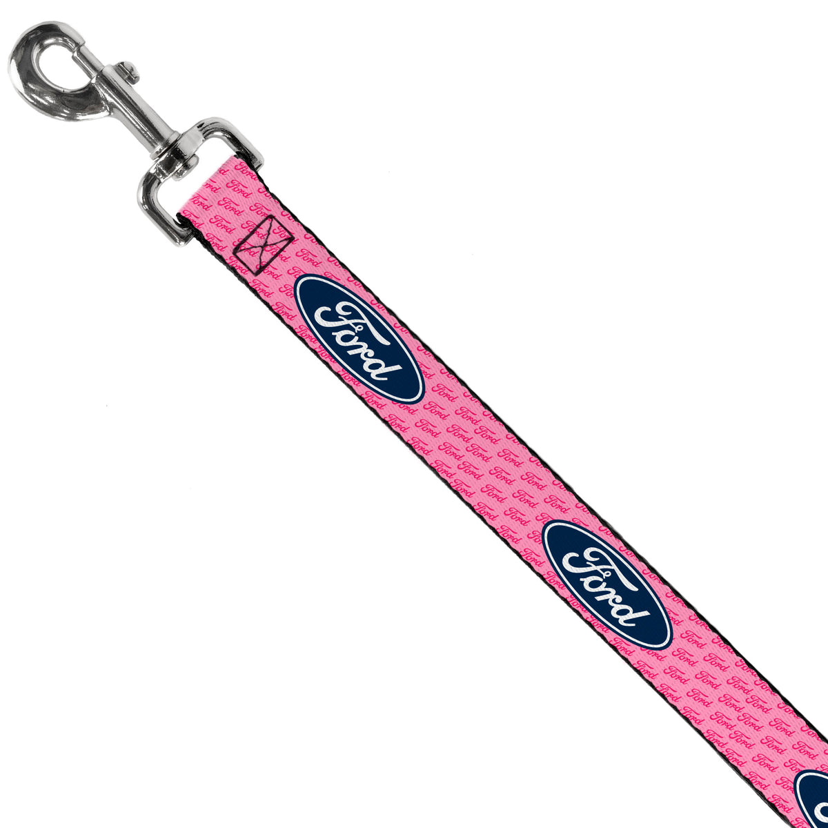 Dog Leash - Ford Oval w/Text PINK REPEAT Dog Leashes Ford